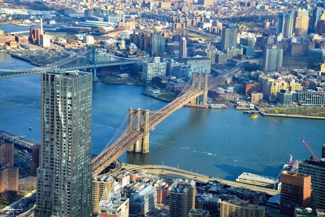 A vista do alto do One World Observatory é espetacular.