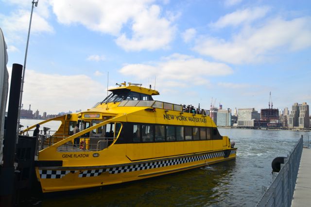 O Water Taxi de Nova York.