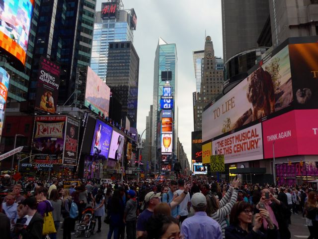 A frenética Times Square.