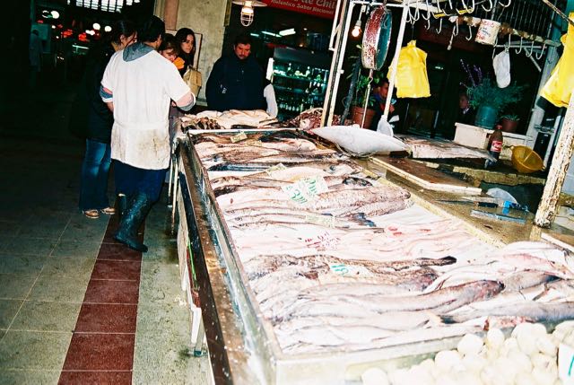 O Mercado de Peixes de Santiago.