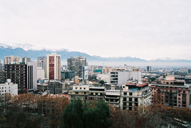 Vista panorâmica de Santiago.