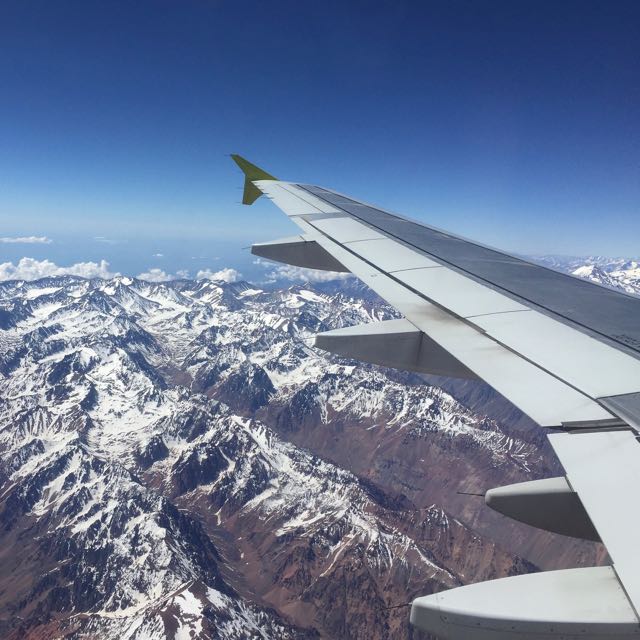 Na chegada ao Chile, a Cordilheira dos Andes já impressiona.