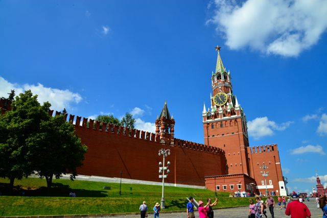 A Torre do Salvador, entre a Praça Vermelha e o Kremilin