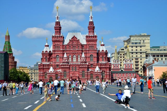 A Praça Vermelha em Moscou