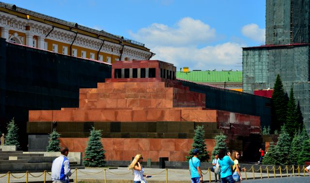 O Mausoléu de Lenin.