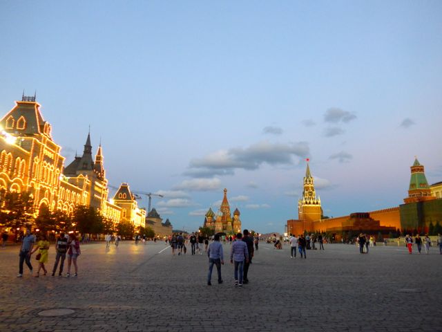 O primeiro encontro com a Praça Vermelha em Moscou
