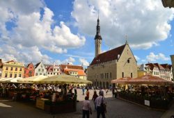 A cidade medieval de Talin, na Estônia