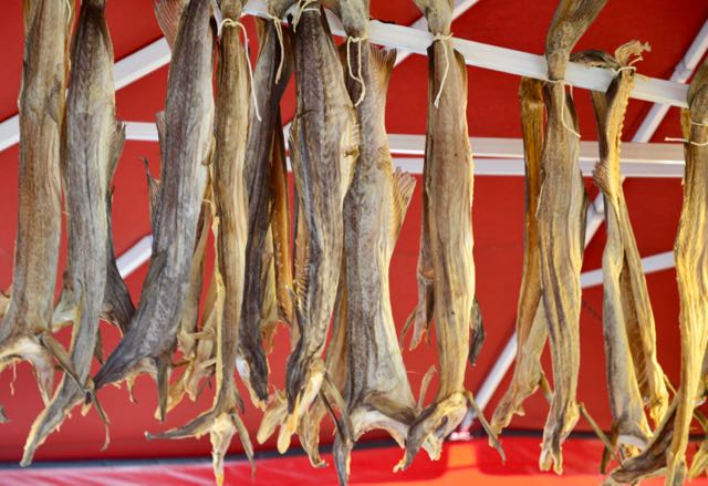 Bacalhau seco na Noruega.