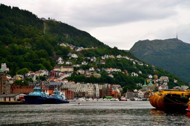 A cidade de Bergen.