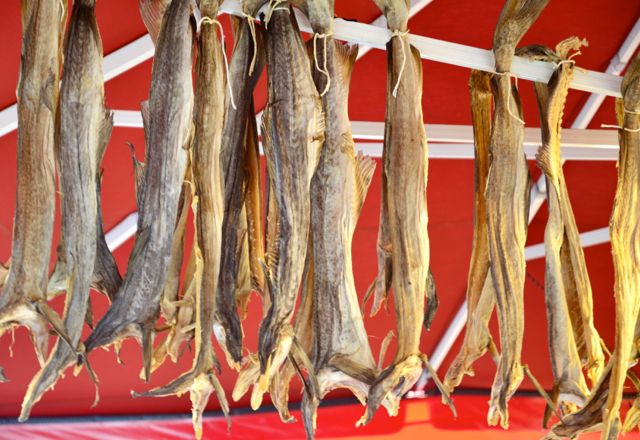 Bacalhau seco no Fish Market.