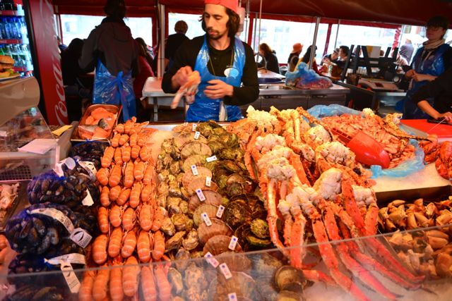 O Mercado de Peixes de Bergen.