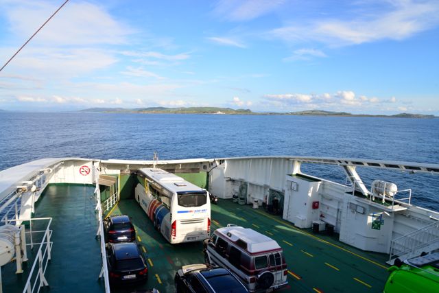 O último ferry-boat antes de Stavanger.