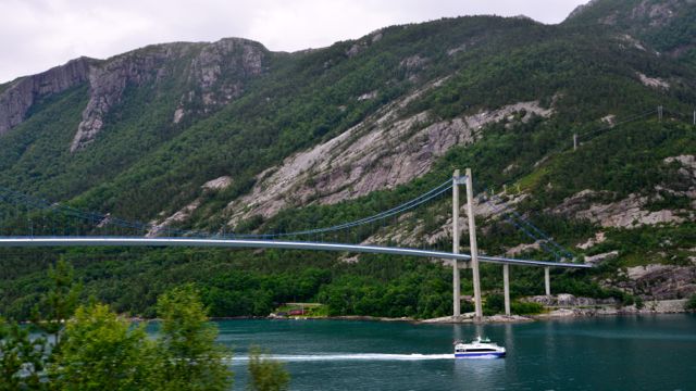 A estrada para a Pedra do Púlpito.