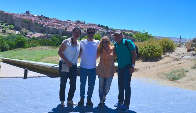 Luli e Maurício Castro. Amigos que encontramos em Ávila.