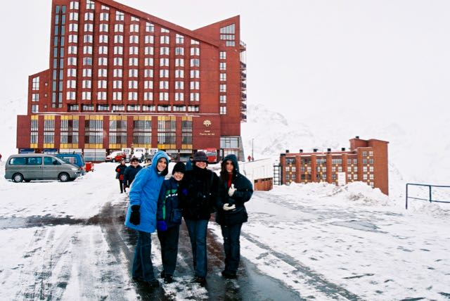 Chegando a Valle Nevado