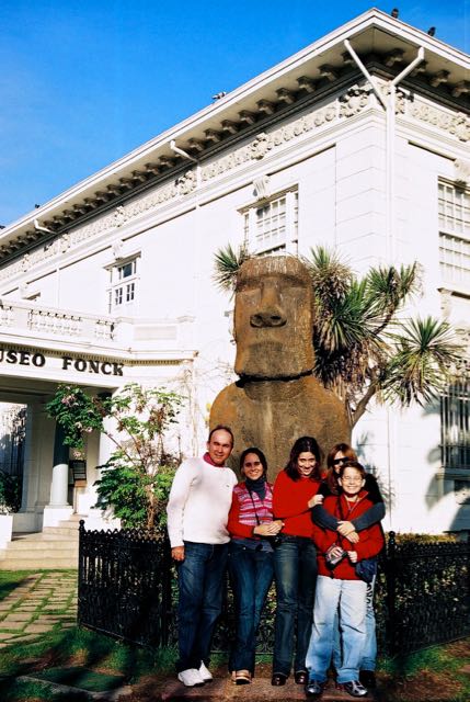 Um Moai em Viña del Mar