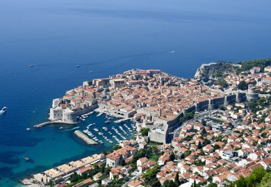 Dubrovnik, o principal destino turístico da Croácia