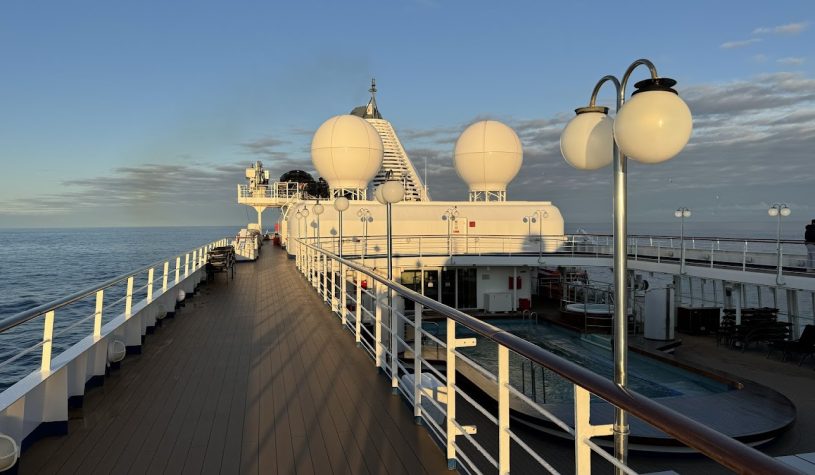 Um dia de navegação pelo Mar do Norte