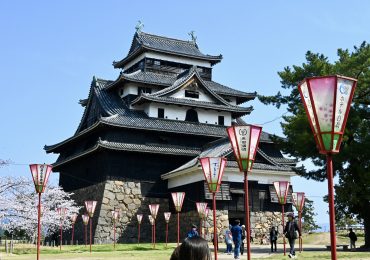 O Castelo de Matsue em Sakaiminato