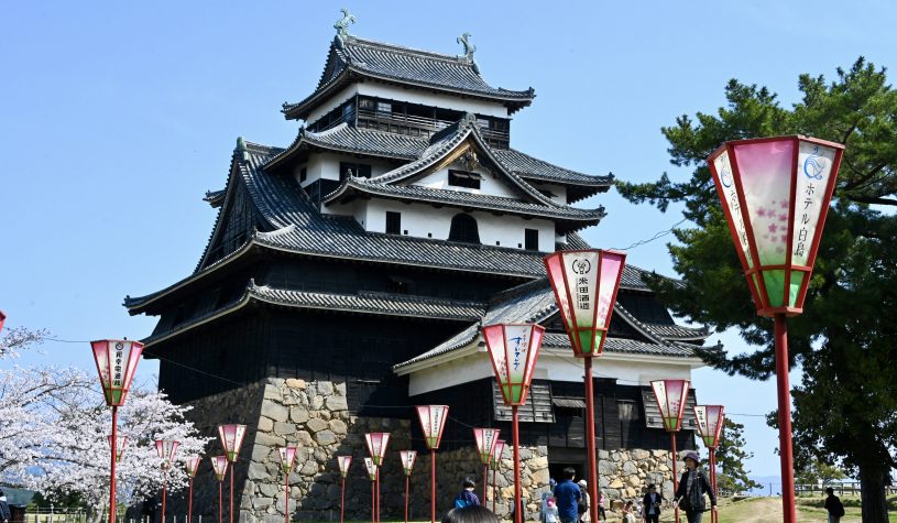 O Castelo de Matsue em Sakaiminato
