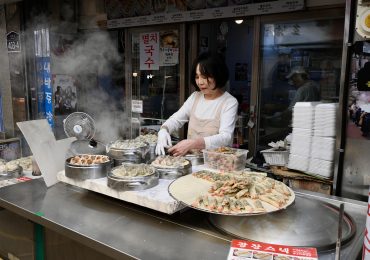 Mercados e comidas de rua em Seul