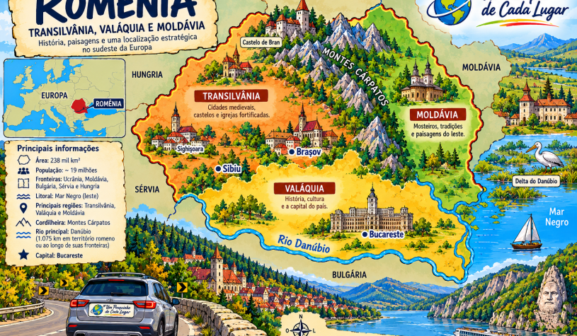 Geografia e história da Romênia